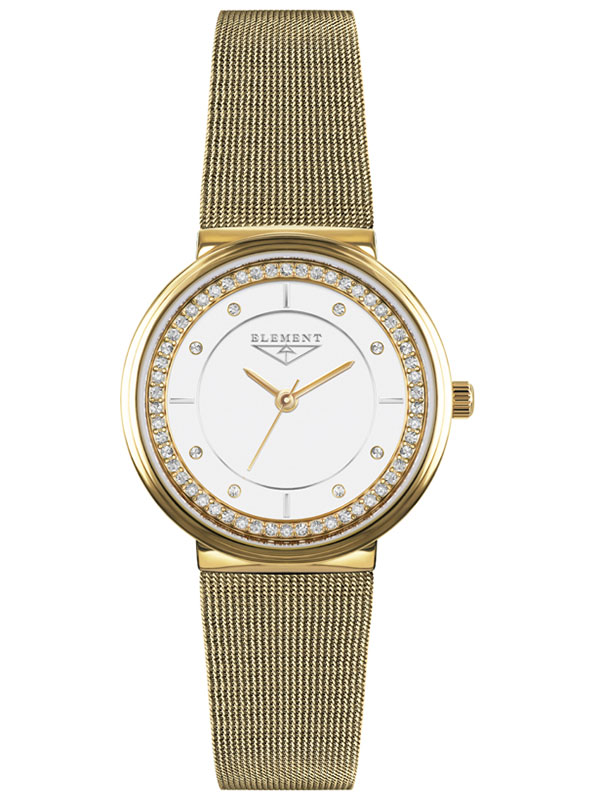 Женские часы 33 Element 331420 классические, белые и гарантией 33 месяца