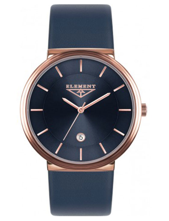 чоловічий наручний годинник  33 Element 331521 класичний, синій та гарантією 33 місяці