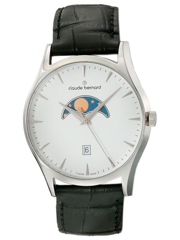 Мужские часы CLAUDE BERNARD 79010 3 BIN классические, круглые, перламутр и гарантией 24 месяца