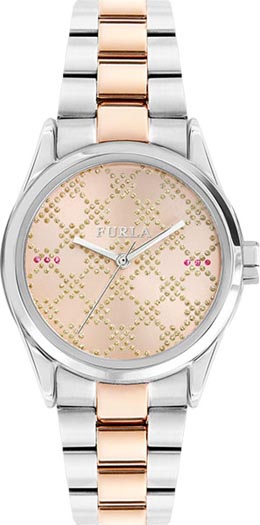 Женские часы FURLA R4253101520 классические, круглые, золото и гарантией 24 месяца