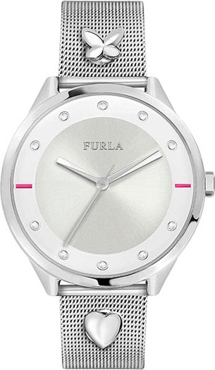 Женские часы FURLA R4253102524 классические, круглые, серые и гарантией 24 месяца