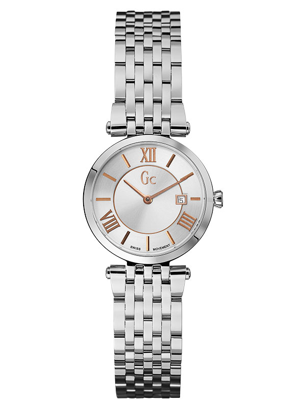 Женские часы GC X57001L1S классические, металлик и гарантией 24 месяца