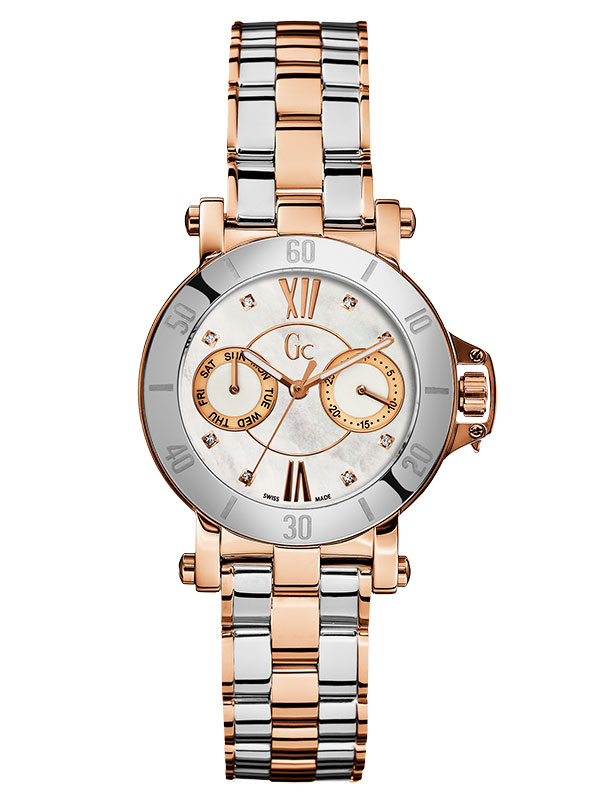 Женские часы GC X74104L1S fashion, белые и гарантией 24 месяца