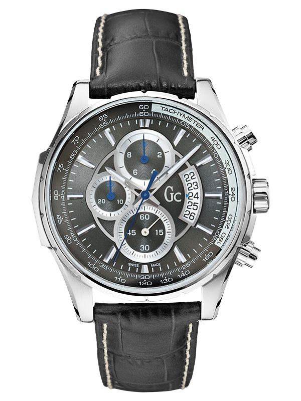 Мужские часы GC X81005G5S спортивные, серые и гарантией 24 месяца
