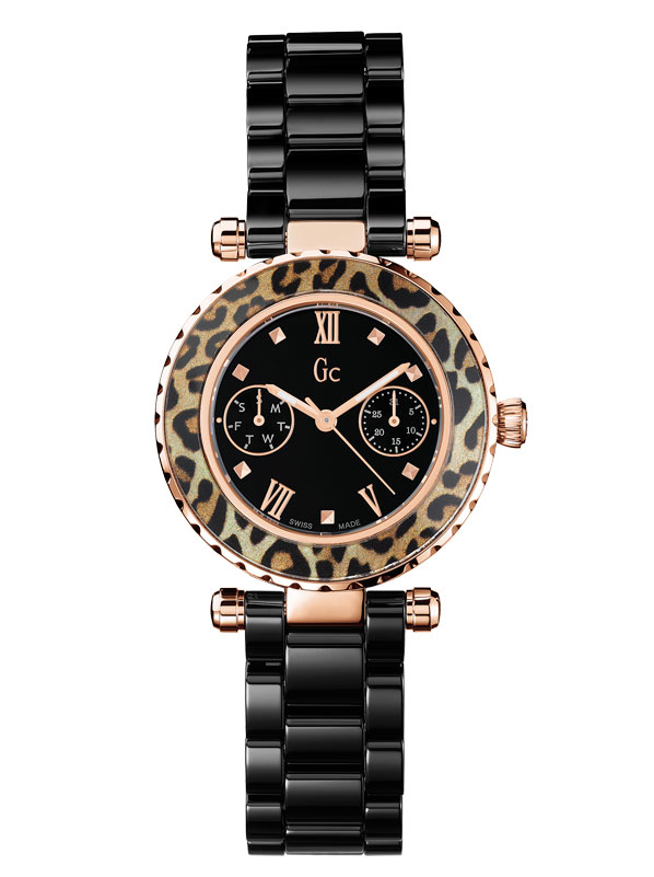 Женские часы GC X35016L2S fashion, черные и гарантией 24 месяца