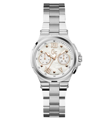 Женские часы GC Y29001L1 классические, белые и гарантией 24 месяца