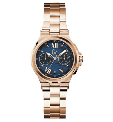 Женские часы GC Y29003L7 классические, синий и гарантией 24 месяца