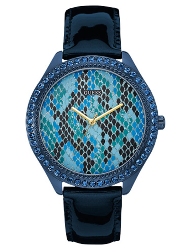 Женские часы GUESS W0625L3 fashion, круглые с камнями и гарантией 24 месяца