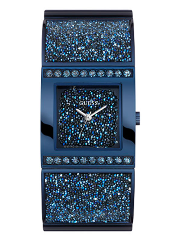 Годинник жіночий GUESS W0650L2 fashion, прямокутний, синій та гарантією 24 місяці