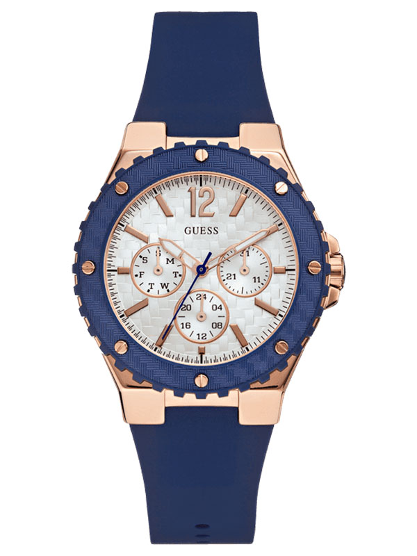 Женские часы GUESS W0149L5 спортивные, круглые, металлик и гарантией 24 месяца