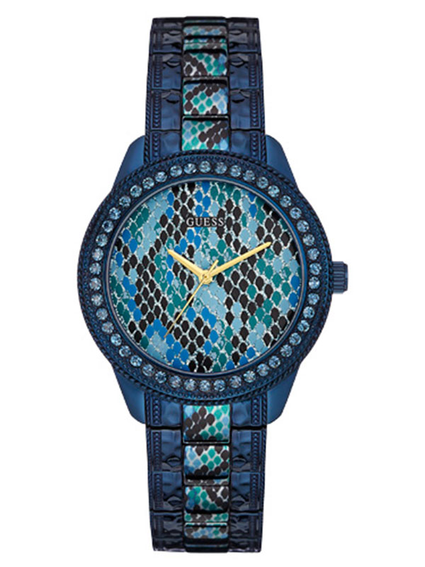 Женские часы GUESS W0624L3 fashion, круглые с камнями и гарантией 24 месяца