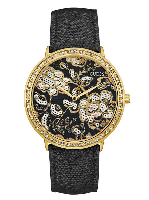 Женские часы GUESS W0820L1 fashion, круглые с камнями и гарантией 24 месяца