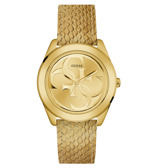 Женские часы GUESS W0895L8 fashion, круглые, золото и гарантией 24 месяца
