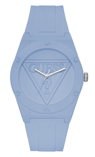 Женские часы GUESS W0979L6 спортивные, круглые, голубой и гарантией 24 месяца