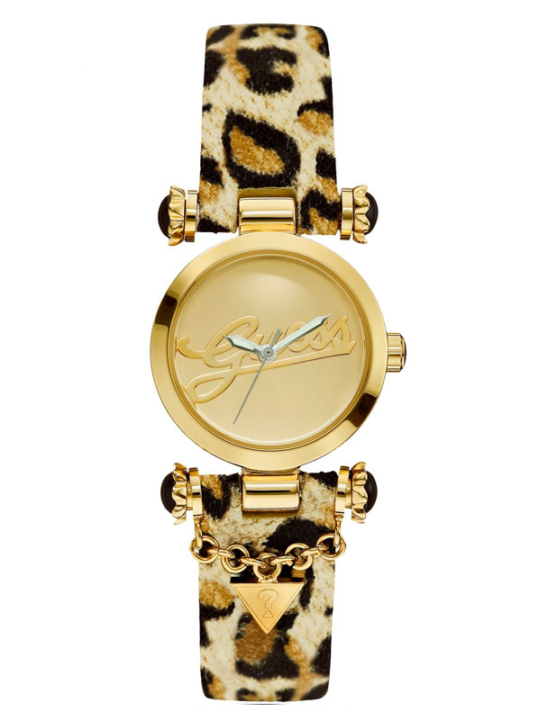 Женские часы Guess W10619L1 fashion, прямоугольные, золото и гарантией 24 месяца