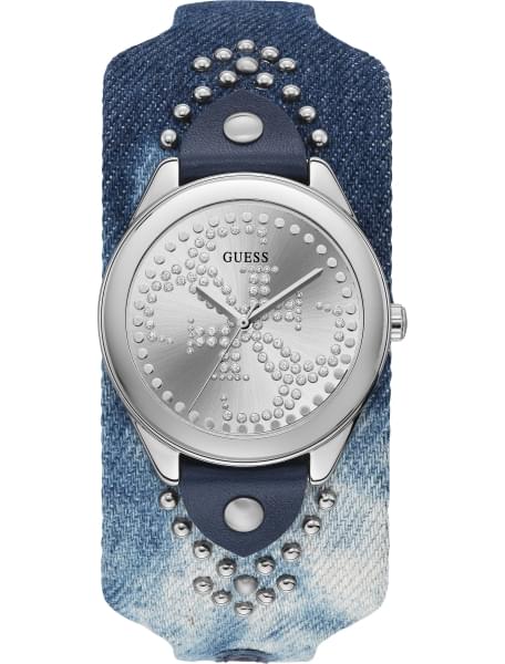 Женские часы GUESS W1141L1 классические, круглые, металлик и гарантией 24 месяца