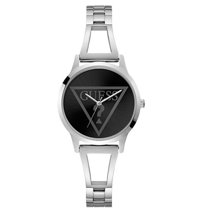 Женские часы GUESS W1145L2 fashion, круглые, черные и гарантией 24 месяца