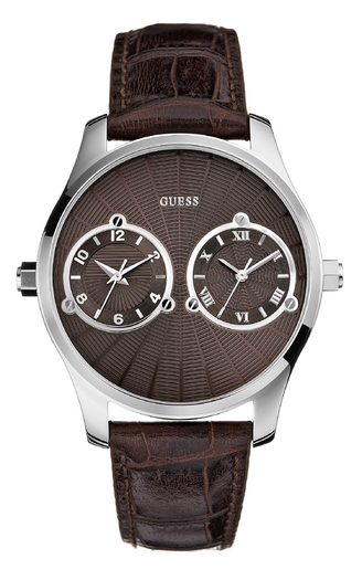 Годинник чоловічий Guess W70004G1 fashion, круглий, коричневий та гарантією 24 місяці