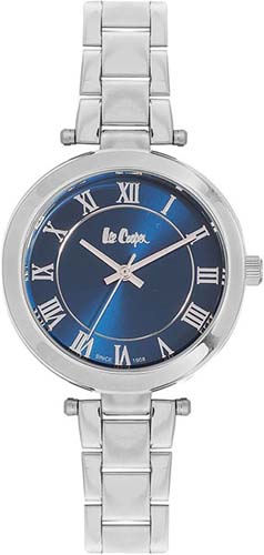 Женские часы LEE COOPER LC06332.390 классические, круглые, синий и гарантией 12 месяцев