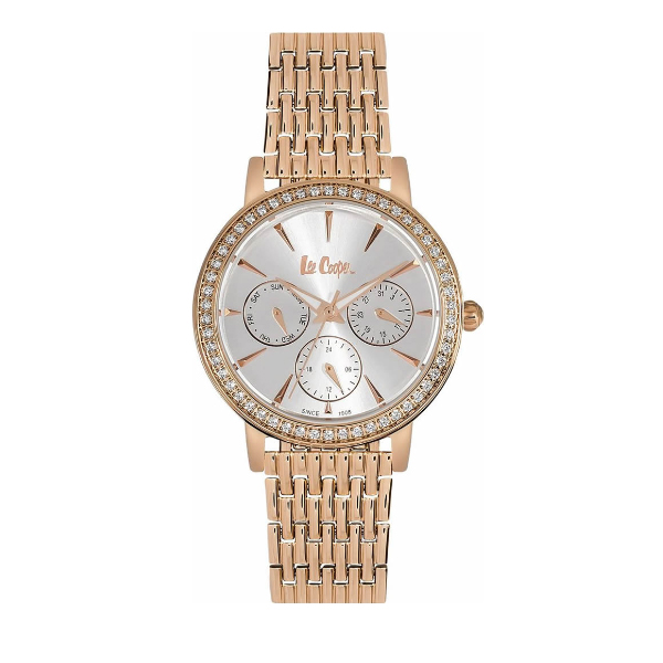 Женские часы LEE COOPER LC06375.430 классические с камнями и гарантией 12 месяцев