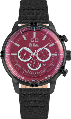 Мужские часы LEE COOPER LC06506.661 классические, круглые, розовые и гарантией 12 месяцев