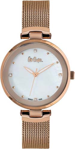 Женские часы LEE COOPER LC06508.420 классические, круглые, серые и гарантией 12 месяцев