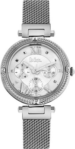 Женские часы  LEE COOPER LC06517.320 классические, круглые, серые и гарантией 12 месяцев