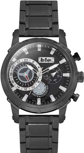 Мужские часы LEE COOPER LC06519.050 классические, круглые, черные и гарантией 12 месяцев