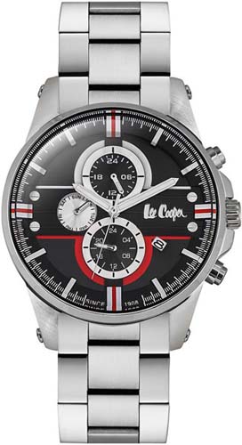 Мужские часы LEE COOPER LC06535.350 классические, круглые, черные и гарантией 12 месяцев