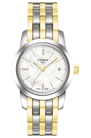 Женские часы Tissot T033.210.22.111.00 классические, белые и гарантией 24 месяца