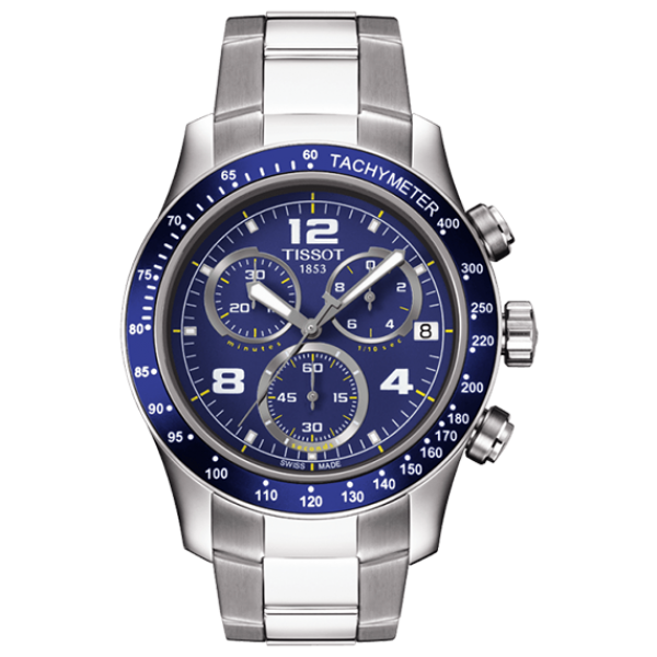 Мужские часы хронограф Tissot T039.417.11.047.02 спортивные, синий и гарантией 24 месяца