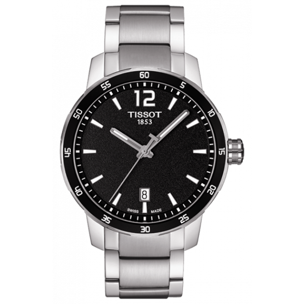 Мужские часы Tissot T095.410.11.057.00 спортивные, черные и гарантией 24 месяца