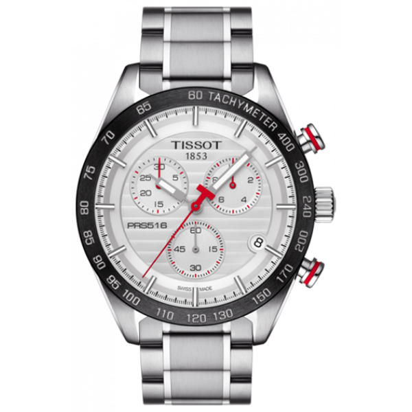 Годинник чоловічий хронограф Tissot T100.417.11.031.00 спортивний, чорний та гарантією 24 місяці