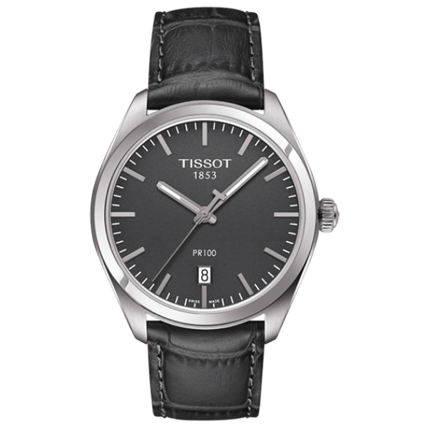 Мужские часы Tissot T101.410.16.441.00 классические, серые и гарантией 24 месяца