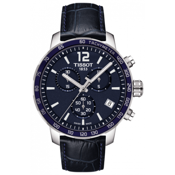 Мужские часы Tissot T095.417.16.047.00 спортивные, синий и гарантией 24 месяца