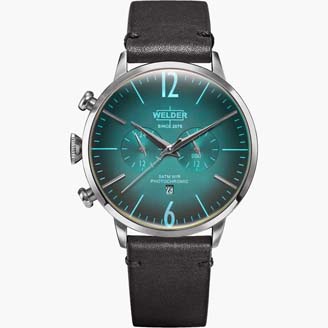 Мужские часы WELDER WWRC300 классические, круглые, petrol и гарантией 12 месяцев