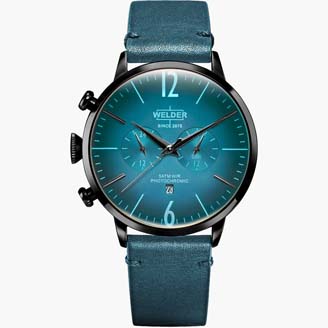 Мужские часы WELDER WWRC308 классические, круглые, petrol и гарантией 12 месяцев