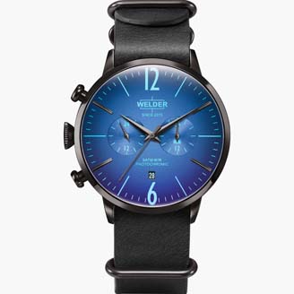 Мужские часы WELDER WWRC505 классические, круглые, синий и гарантией 12 месяцев