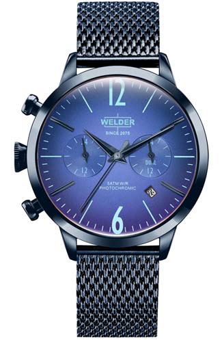 Женские часы WELDER WWRC603 классические, круглые, синий и гарантией 12 месяцев
