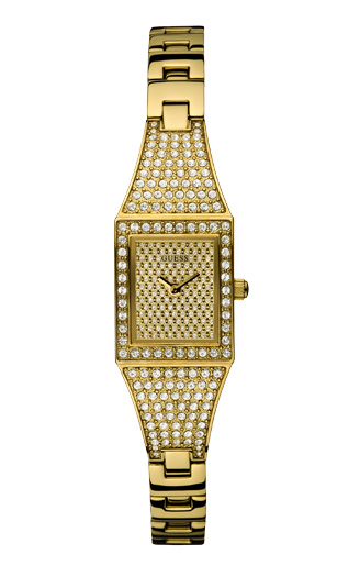 Годинник жіночий Guess W14049L1 fashion, прямокутний, золото та гарантією 24 місяці