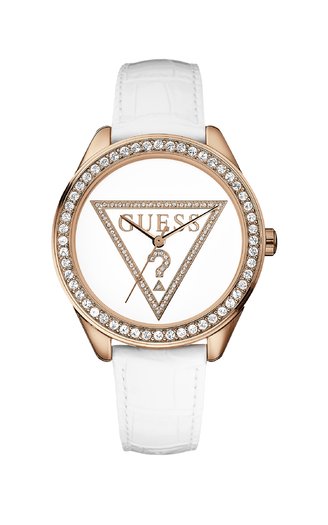 Часы женские Guess W75030L1 fashion, круглые, белые и гарантией 24 месяца