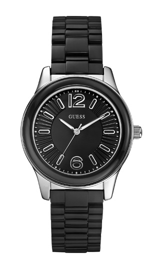 Годинник жіночий Guess W85105L2 класичний, круглий, чорний та гарантією 24 місяці