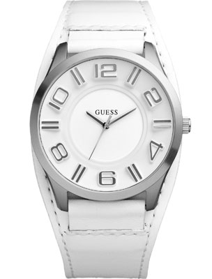 Часы мужские Guess W12624G1 спортивные, круглые, белые и гарантией 24 месяца