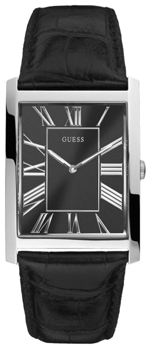 Годинник  GUESS W65016G1 класичний, прямокутний, чорний та гарантією 24 місяці