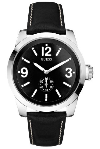 Годинник чоловічий Guess W10248G1 класичний, круглий, чорний та гарантією 24 місяці